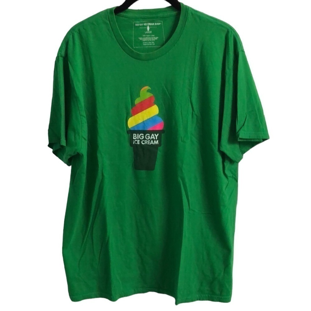 Big Gay Ice Cream Logo Short Sleeve Tee Shirt Size Large - Picture 9 of 11